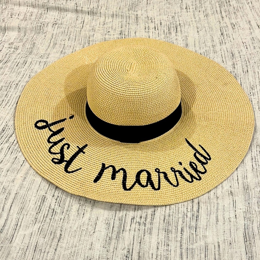 Just Married sun hat